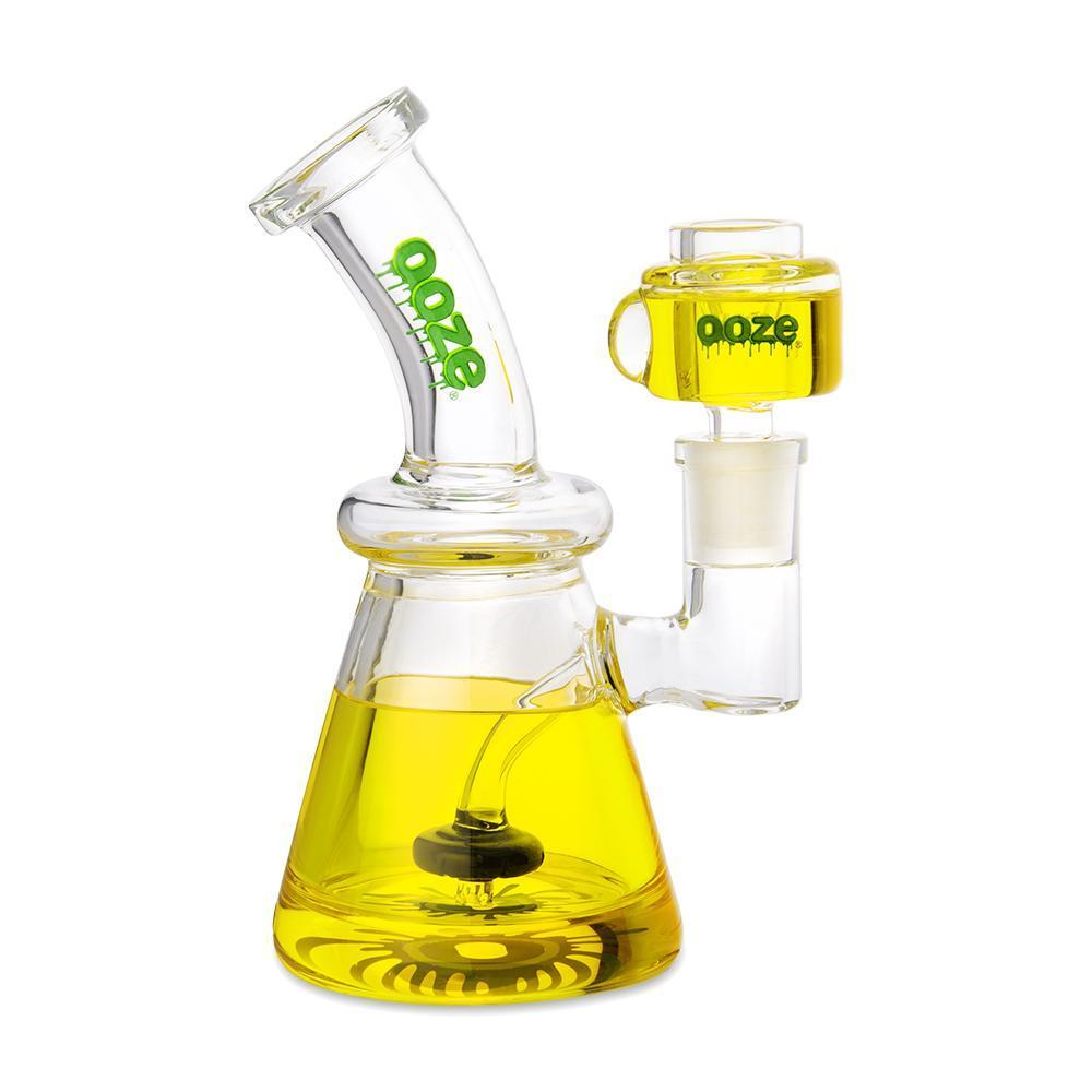 glass pipes Ooze Glyco Glycerin Chilled Glass Water Pipe - Mellow Yellow