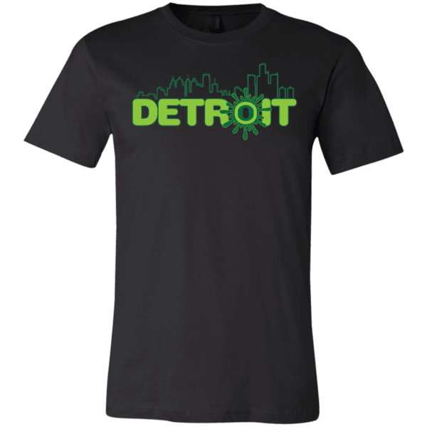t-shirts Ooze Detroit Skyline Men's T- Shirt