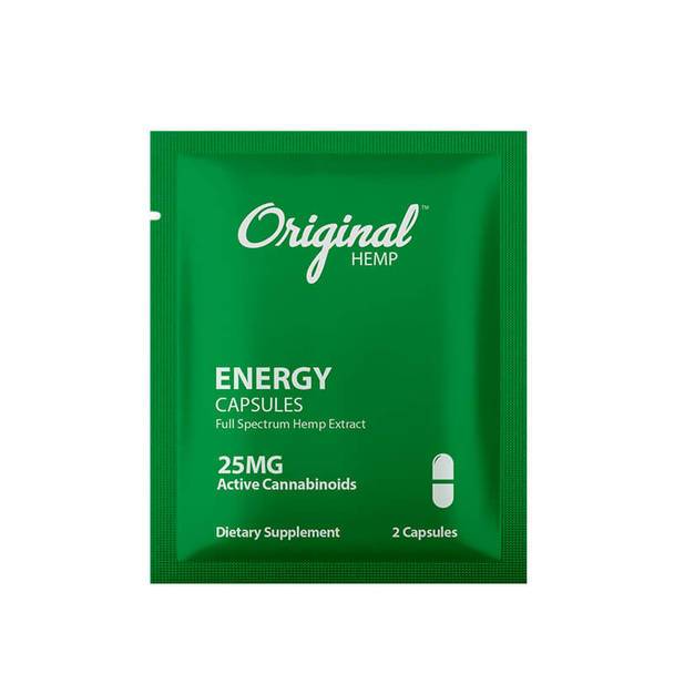 CBD Capsules Original Hemp - CBD Capsule - Energy 2 Pack - 25mg