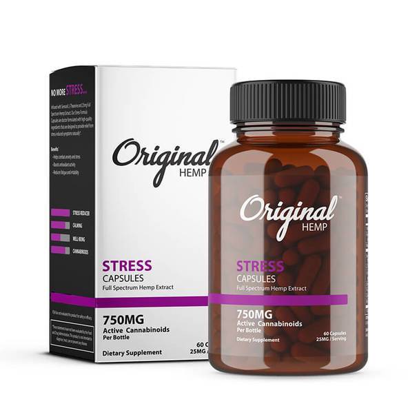 CBD Capsules Original Hemp - CBD Capsule - Stress - 750mg