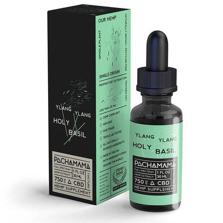 CBD Tinctures Pachamama - CBD Tincture - Ylang Ylang Holy Basil - 750mg-1750mg