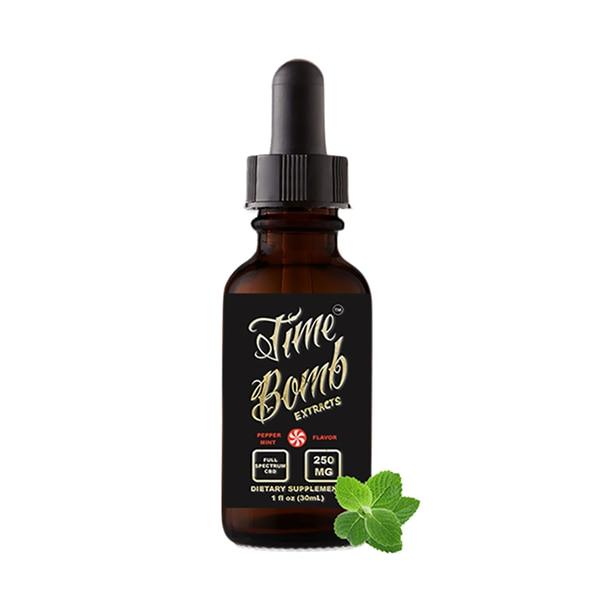 CBD Tinctures Time Bomb Extracts - CBD Tincture - Peppermint - 250mg-1000mg