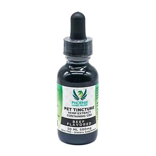 Cbd For Pets Phoenix Natural Wellness - CBD Pet Tincture - Beef Flavor - 500mg