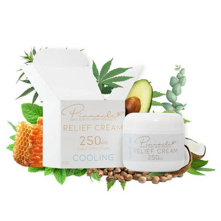 CBD Cream Pinnacle Hemp - CBD Topical - Relief Cream Cooling - 250mg-500mg