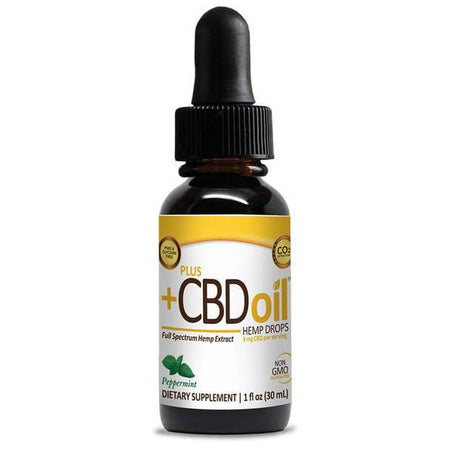 CBD Tinctures PlusCBD Oil - CBD Tincture - Gold Drops Peppermint - 250mg-1500mg