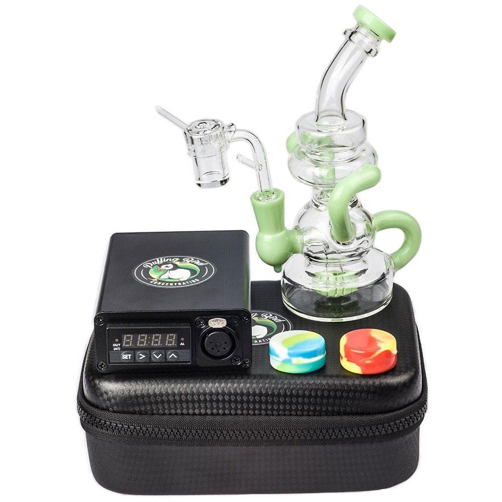 Bongs Quartz Enail W/ Recycler Showerhead Perc Dab Rig Bundle