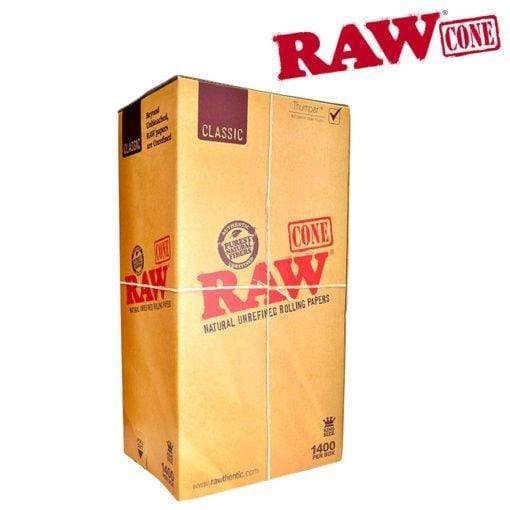 Pre Rolled RAW King Size Cone Bulk - 1400 per Box