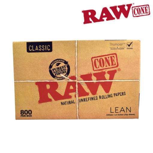 Pre Rolled RAW Classic Pre-rolled Lean Cones 800 per Box