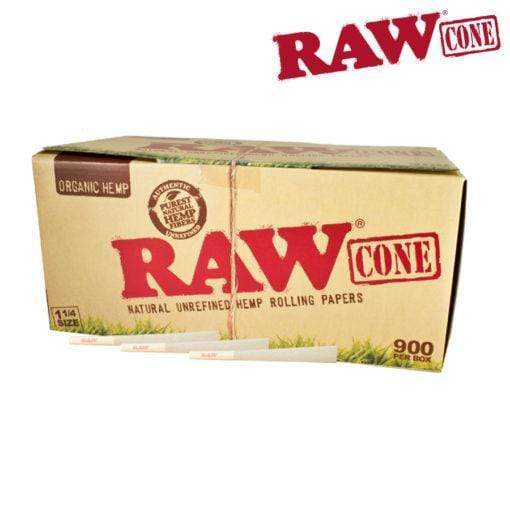 Pre Rolled RAW Organic Pre-rolled Cone 1 1/4, Bulk, 900 per Box