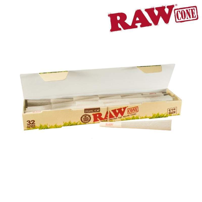 Pre Rolled RAW Organic Pre-rolled Cone 1 1/4 u2013 32/pack