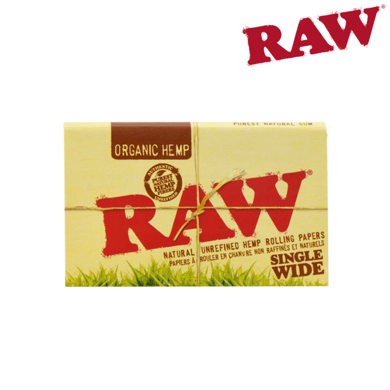 Rolling papers RAW Organic Hemp Sw Single Wide Double Window. Natural Rolling Paper