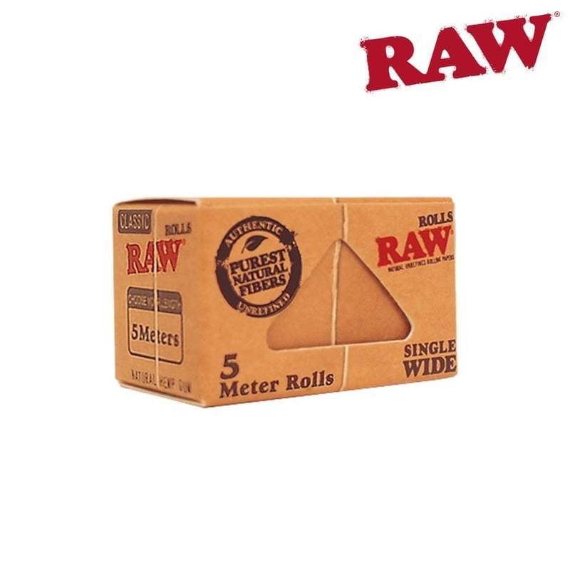 Rolling papers RAW Unrefined Rolling Paper, Rolls Sw Single Wide, 5 Meter