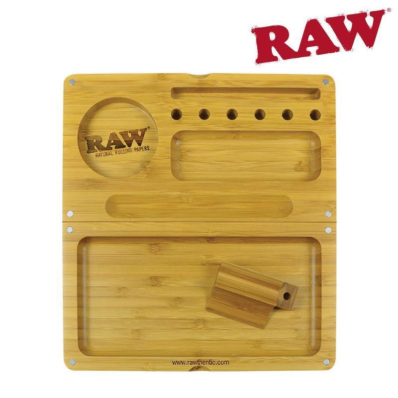 Rolling papers RAW Bamboo Backflip Rolling Tray