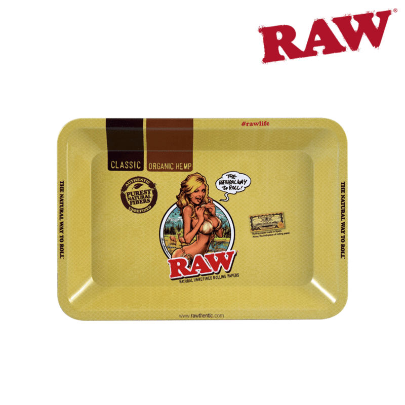 Special offer RAW Metal Rolling Tray, Girl