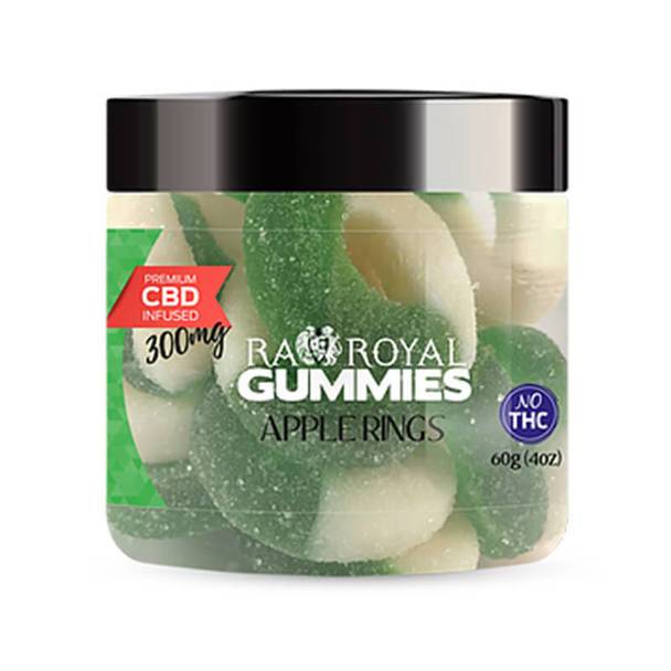 CBD Edibles RA Royal CBD - CBD Edible - Apple Ring Gummies - 300mg-1200mg