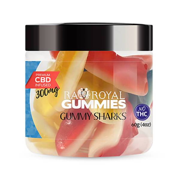 CBD Edibles RA Royal CBD - CBD Edible - Gummy Sharks Gummies - 300mg-1200mg