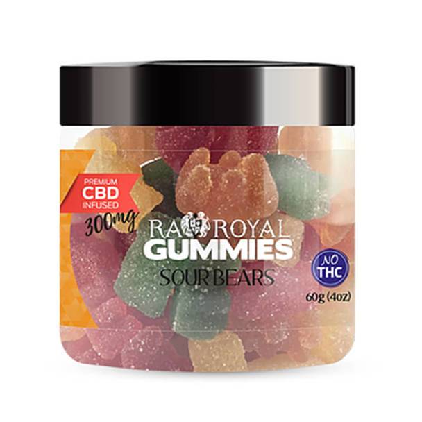 CBD Edibles RA Royal CBD - CBD Edible - Sour Bears Gummies - 300mg-1200mg