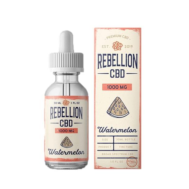 CBD Tinctures Rebellion CBD - CBD Tincture - Watermelon - 500mg-1000mg