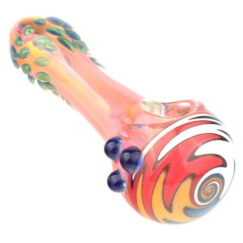 glass pipes Wig Wag Glass Marble Fumed Spoon Pipe By Puffing Bird
