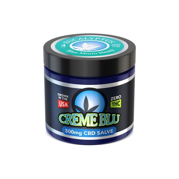CBD Cream Blue Moon Hemp - CBD Topical - Eucalyptus Salve - 4oz