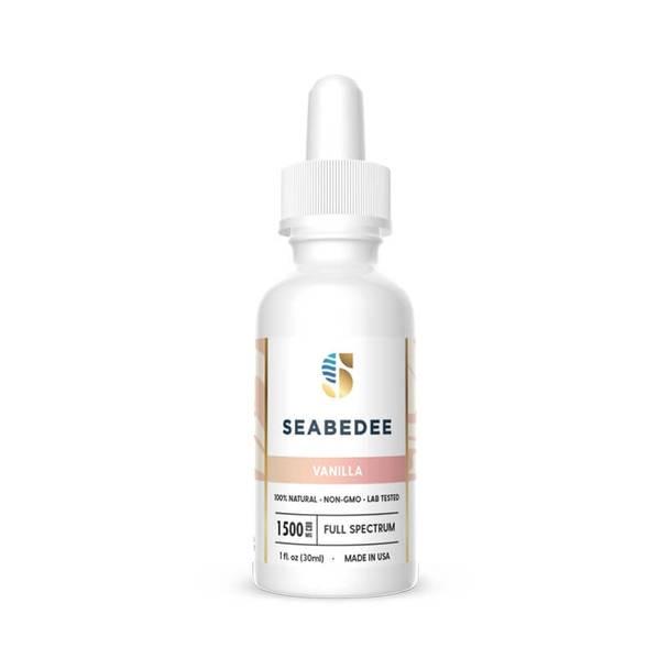 CBD Tinctures Seabedee - CBD Tincture - Full Spectrum Vanilla - 1500mg