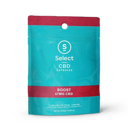 CBD Capsules Select CBD - CBD Capsule - Boost Soft Gel 2 Pack - 33.3mg
