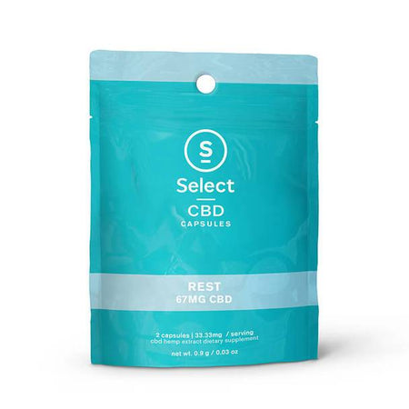 CBD Capsules Select CBD - CBD Capsule - Rest Soft Gel 2 Pack - 33.3mg