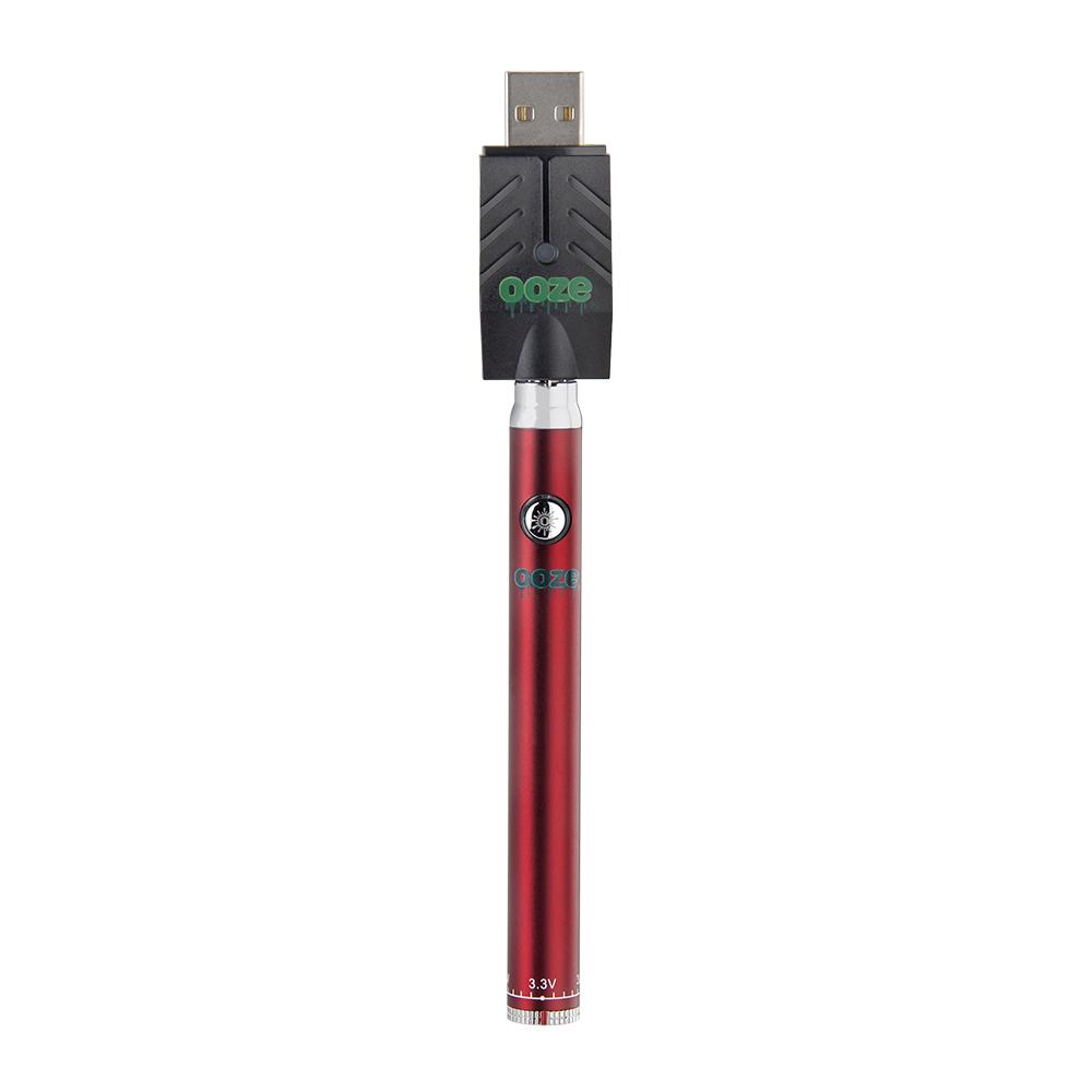 Batteries Ooze Slim Pen TWIST Battery w/ USB Smart Charger - Red