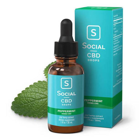 CBD Tinctures Social - CBD Tincture - Peppermint Drops - 250mg-2000mg