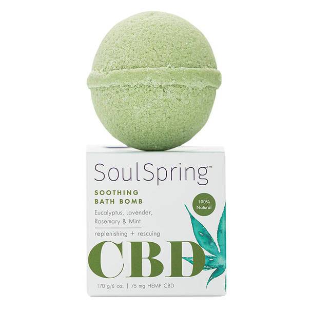 CBD Cream SoulSpring - CBD Bath - Soothing Bath Bomb - 75mg
