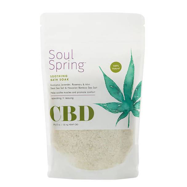 CBD Cream SoulSpring - CBD Bath - Soothing Bath Soak - 125mg