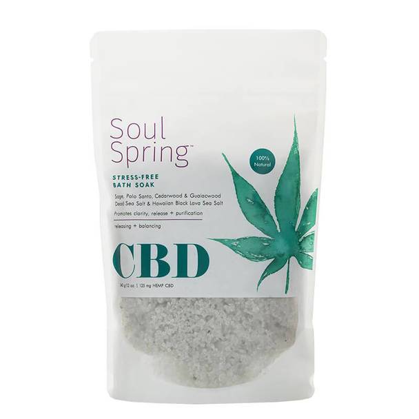 CBD Cream SoulSpring - CBD Bath - Stress-Free Bath Soak - 125mg