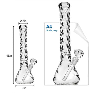 Glass bongs Inhalco - Spiral 16" Glass bong