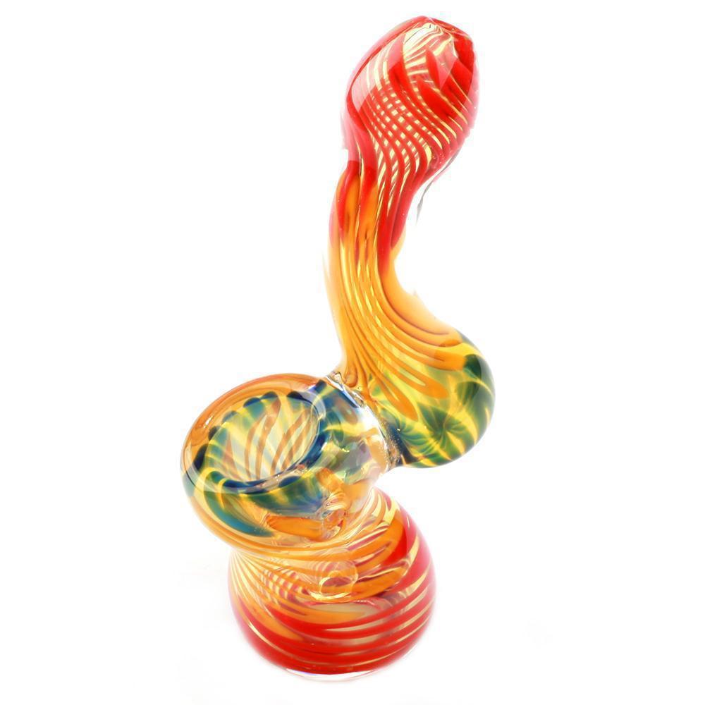 Bongs Spiral Color Sherlock Bubbler