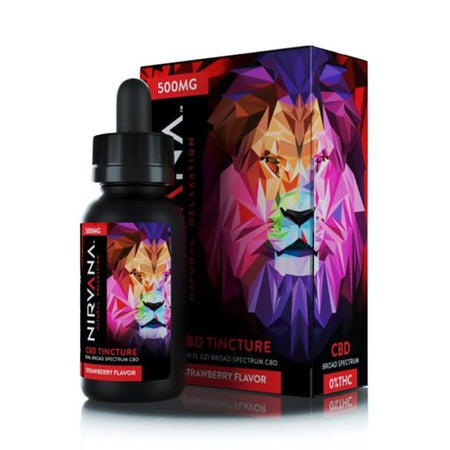 CBD Tinctures Nirvana - CBD Tincture Oil - Strawberry - 500mg-1000mg