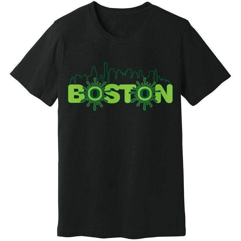 t-shirts Ooze Boston Skyline Men's T- Shirt