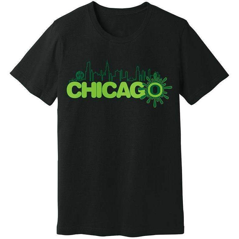 t-shirts Ooze Chicago Skyline Men's T- Shirt