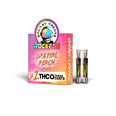 ORBITAL PEACH 2-PACK THC-O CARTS