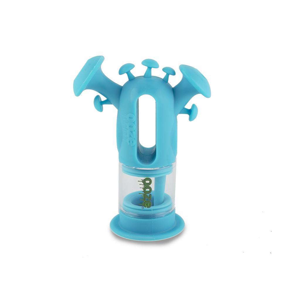 silicone bong Ooze Trip Pipe Silicone Bubbler - Teal