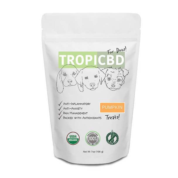 Cbd For Pets TropiCBD - CBD Pet Edible - Pumpkin Dog Treats - 4mg