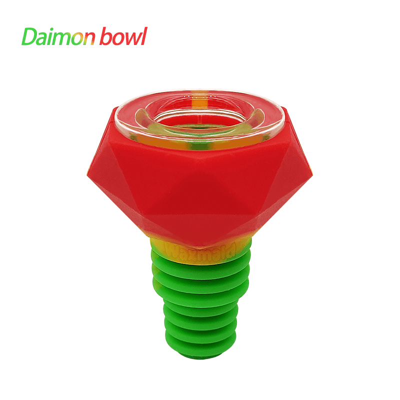 bong accessories Waxmaid 14mm 18mm Diamond Silicone Glass Bowl