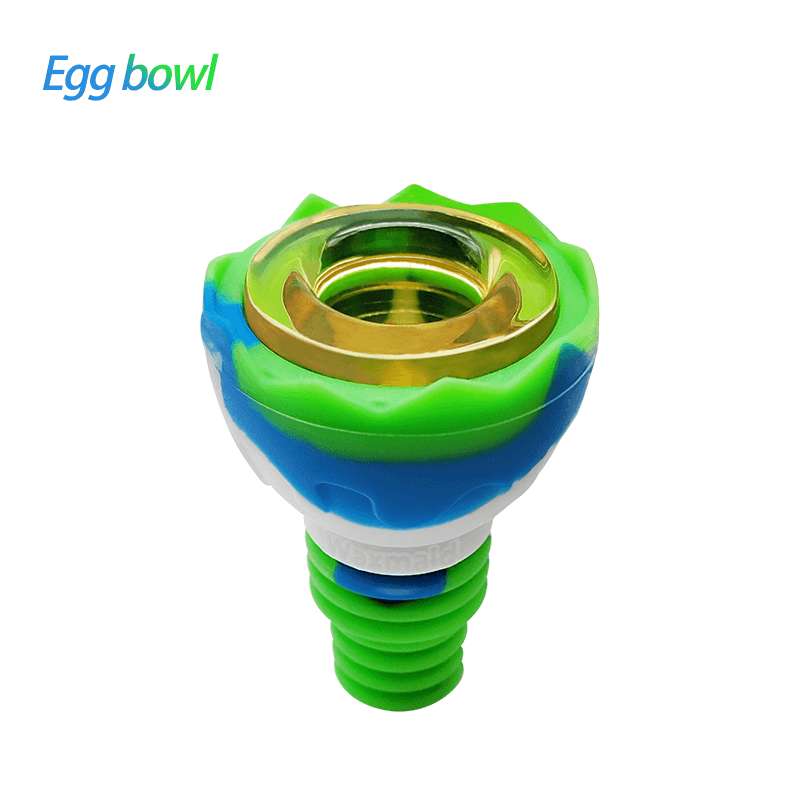 bong accessories Waxmaid 14mm 18mm Egg Silicone Glass Bowl
