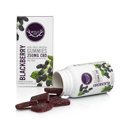 CBD Gummies Wyld CBD - CBD Edible - Blackberry Gummies - 250mg-500mg
