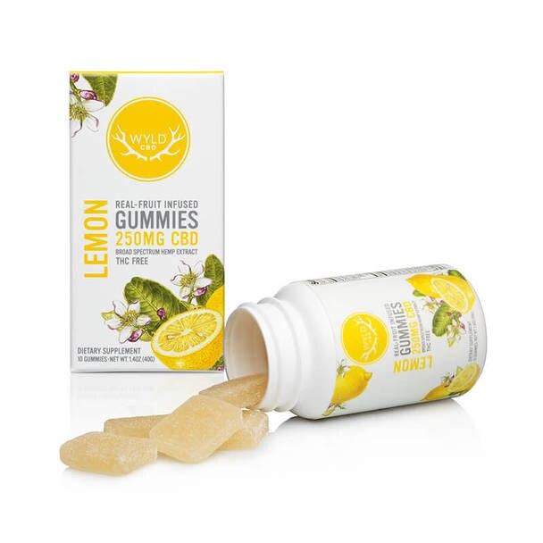 CBD Gummies Wyld CBD - CBD Edible - Lemon Gummies - 250mg-500mg