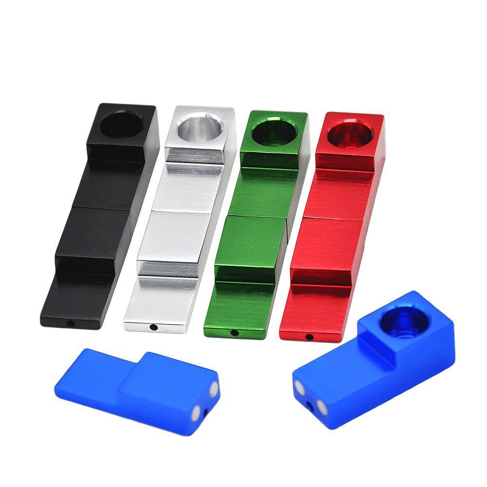 Chillum Aluminium Magnetic Foldable Portable Pipe (Multiple Color Random Shipping)