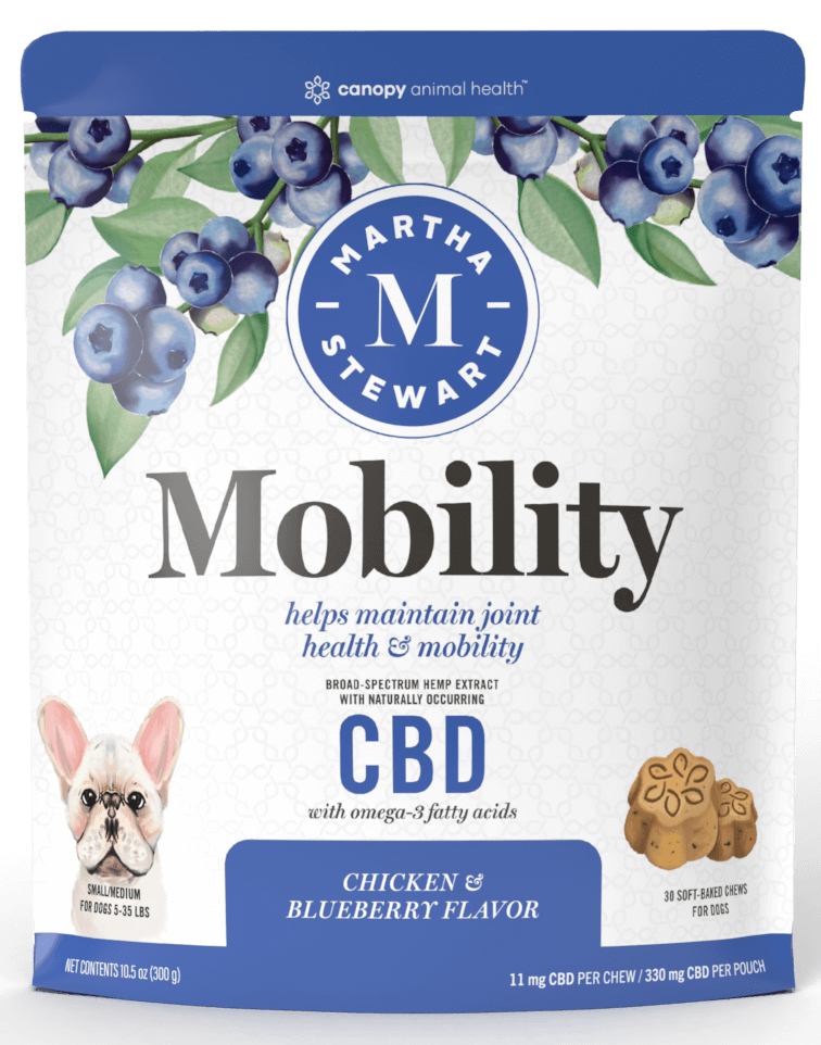 Martha Stewart CBD Mobility Chicken and Blueberry Flavor Soft Baked Chews