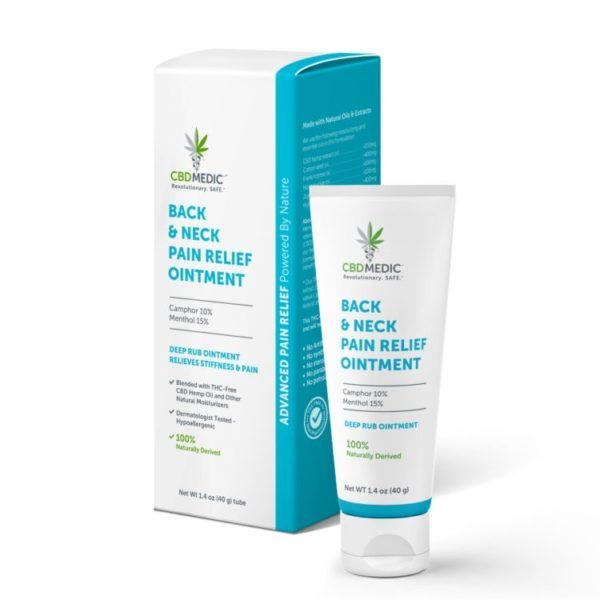 CBD Creams Back and Neck Pain Relief Ointment 1.4 oz
