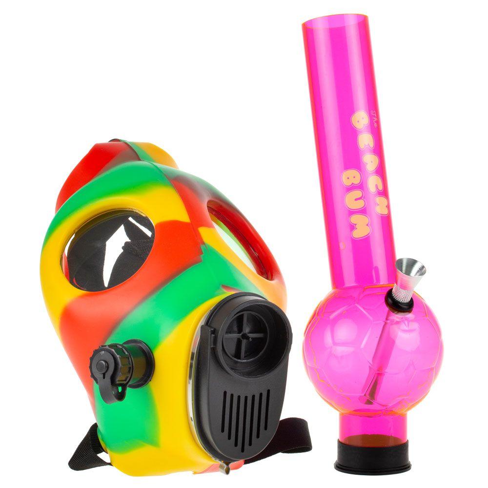 Gas Mask The Beach Bum Gas Mask Bong with Acrylic Tube