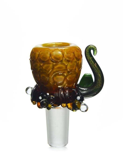 One Hitters 14mm Honeycomb Bees Bowl piece