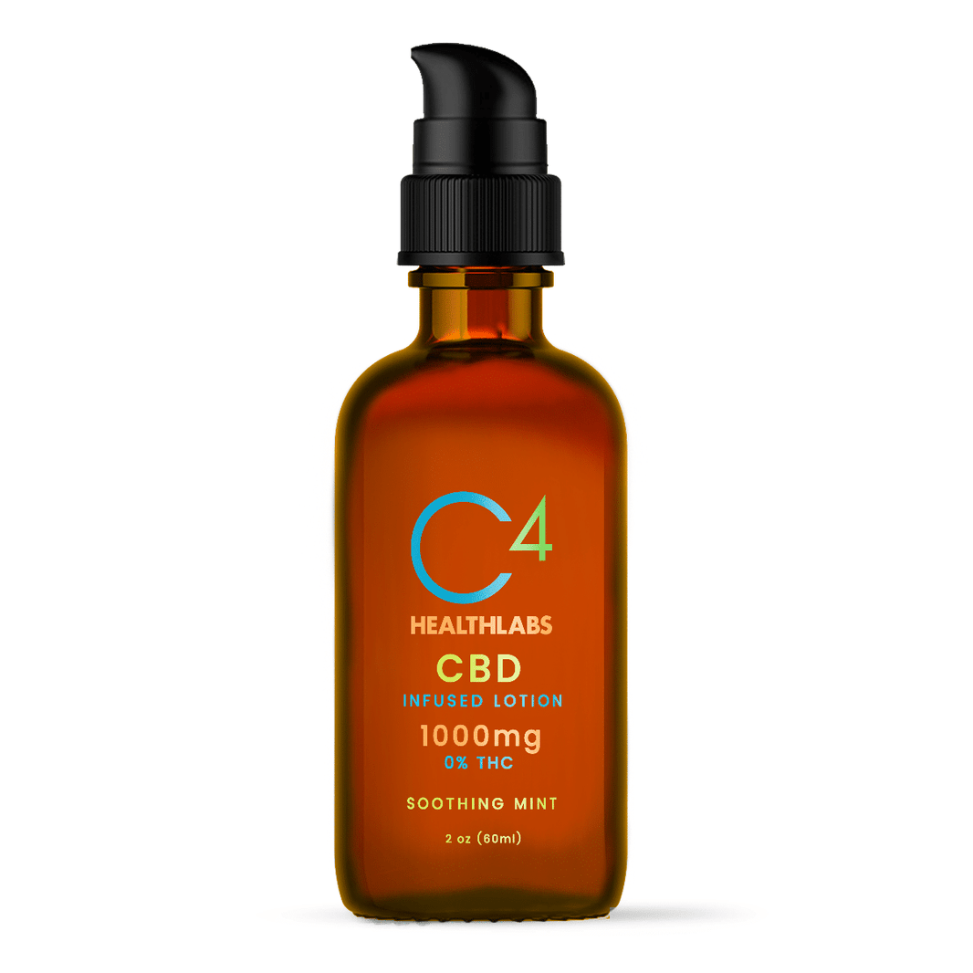 C4 Healthlabs - CBD Lotion (THC-FREE) – Soothing Mint 1000 MG